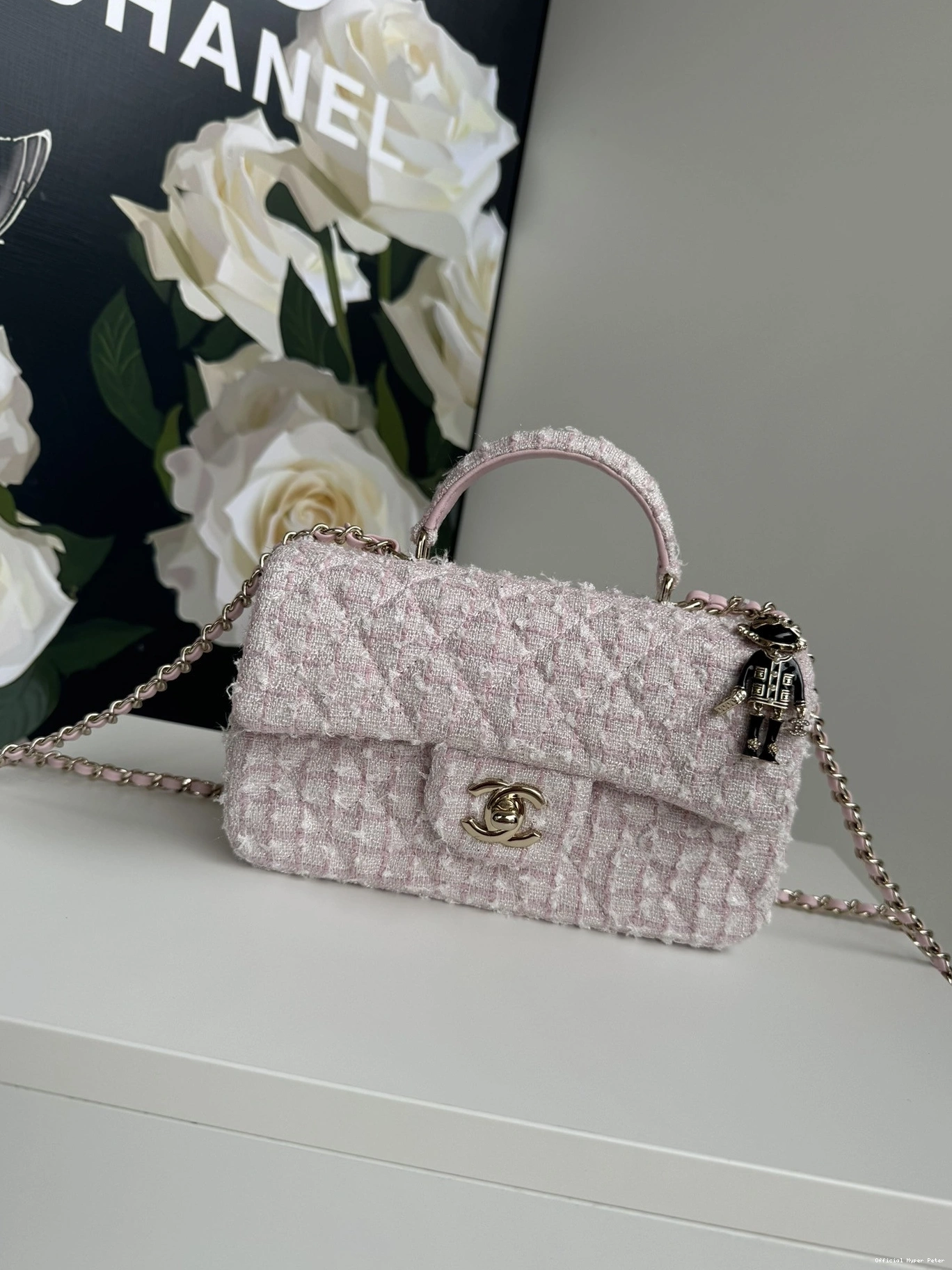 Hyper Peter FLAP HANDLE-20*12*6cm WITH CHANEL TOP BAG 0730